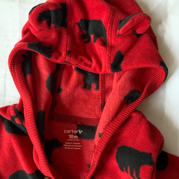 Carters 18 Month One Piece Hooded Outfit - Picture 5 of 6